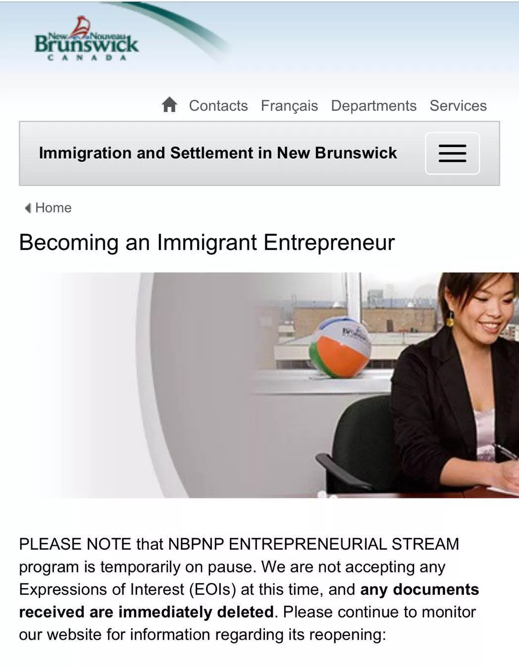 【重磅】加拿大NB省移民局宣布：关停企业家移民项目！
